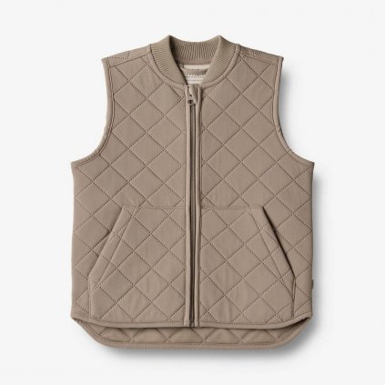 Dětská termo vesta Gilet Ede beige stone WHEAT
