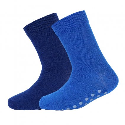 Protiskluzové merino ponožky 2 páry modré STOMPA SAFA