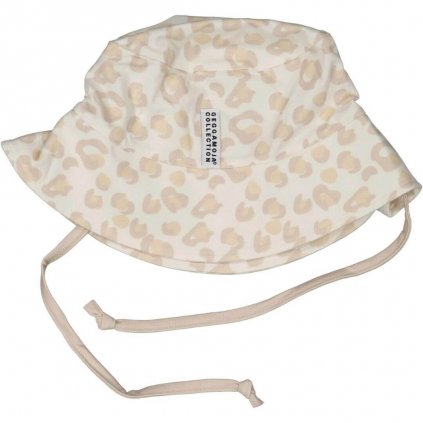 Dětský bambusový klobouk proti slunci Soft beige leo Geggamoja