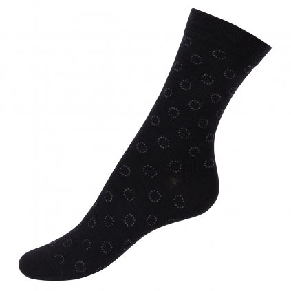 Dámské merino ponožky s hedvábím černé ELEGANT SAFA