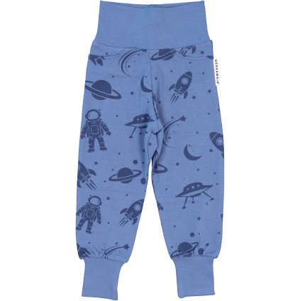 Rostoucí bambusové kalhoty dětské Blue astronaut Geggamoja