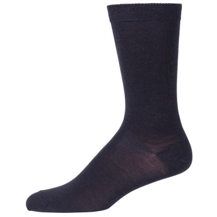 Pánské exkluzivní merino ponožky s hedvábím modré marine SAFA