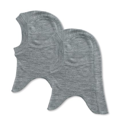 Kukla z merino vlny 2 kusy šedá melange grey FELIX WHEAT