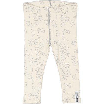 Dětské legíny organická bavlna GOTS Grey dots Geggamoja