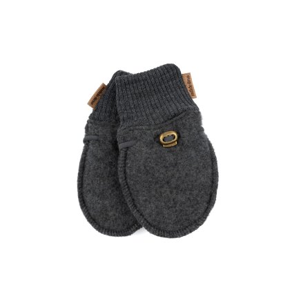Rukavice z merino vlny šedé Anthracite Melange Mikk-Line