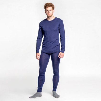 Pánský set ze 100% merino vlny modrá barva 24 SAFA