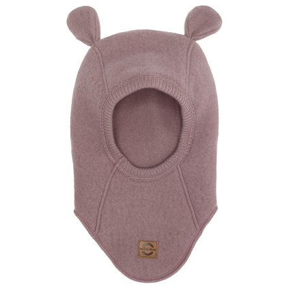Merino kukla dětská s oušky růžová Twilight Mauve Mikk Line
