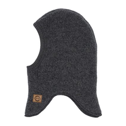 Merino kukla dětská šedá Anthracite Melange Mikk Line