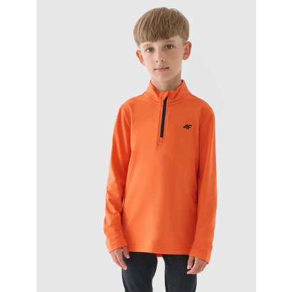 Dětská mikina s rolákem s dlouhým rukávem ORANGE 4F