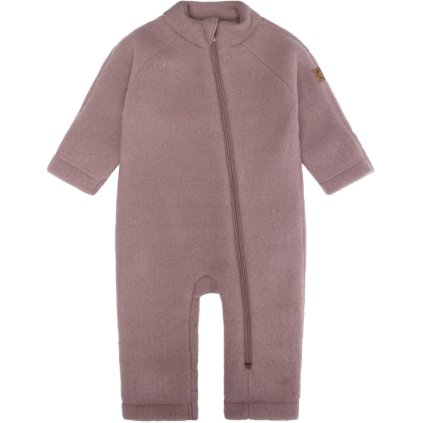 Merino overal na zip bez kapuce ohrnovací růžový Twilight Mauve Mikk-Line NOOS