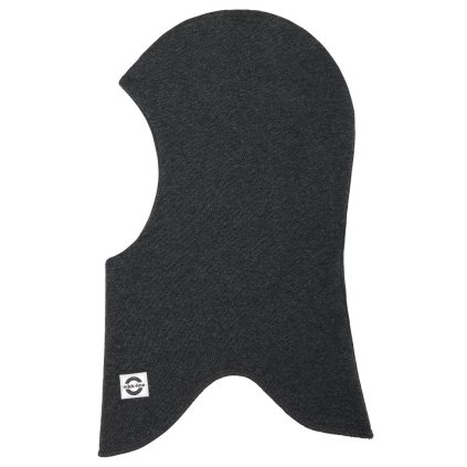 Kukla dětská zimní dvojitá šedá Dark Grey Melange Mikk Line 9110NOOS_1