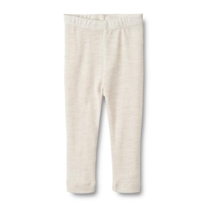 Dětské merino legíny eggshell melange Agi WHEAT