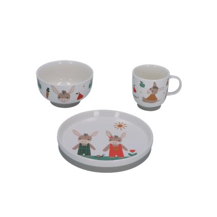 Dětská porcelánová jídelní sada pro děti Emmi 3 dílná Sterntaler
