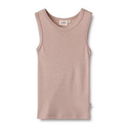 Dětský nátělník z merino vlny růžový dry rose Wheat