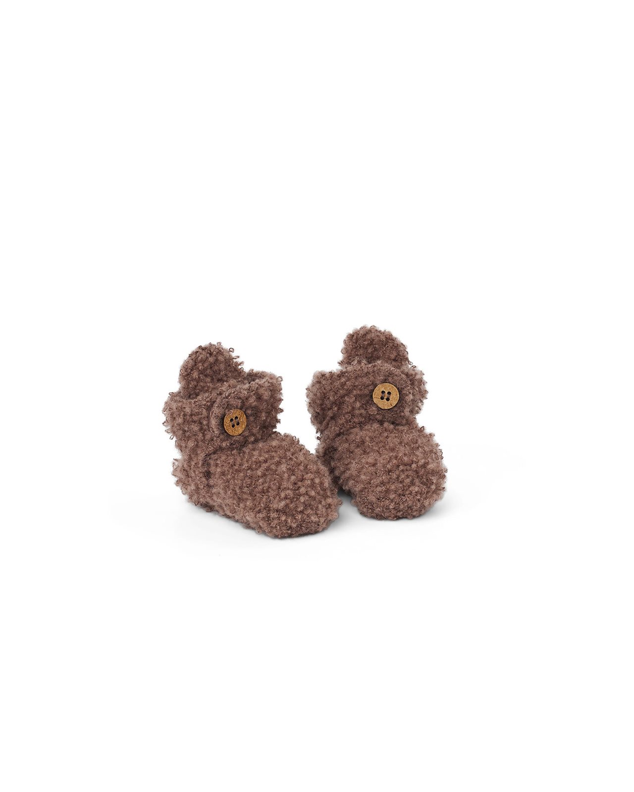 Merino capáčky pro děti bouclé Smallstuff - rose brown Velikost: 92/98