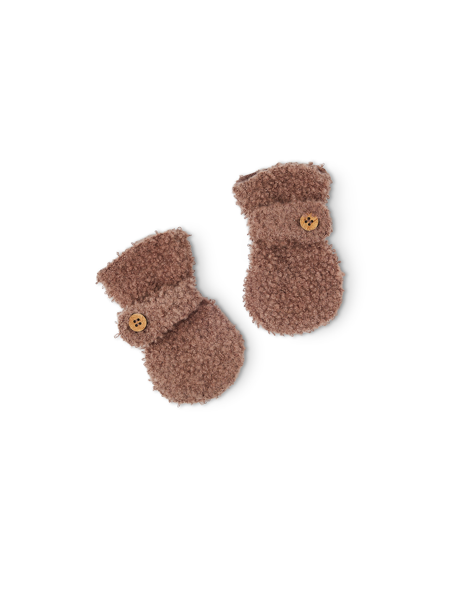 Merino rukavice pro děti bouclé Smallstuff - rose brown Velikost: 56/62