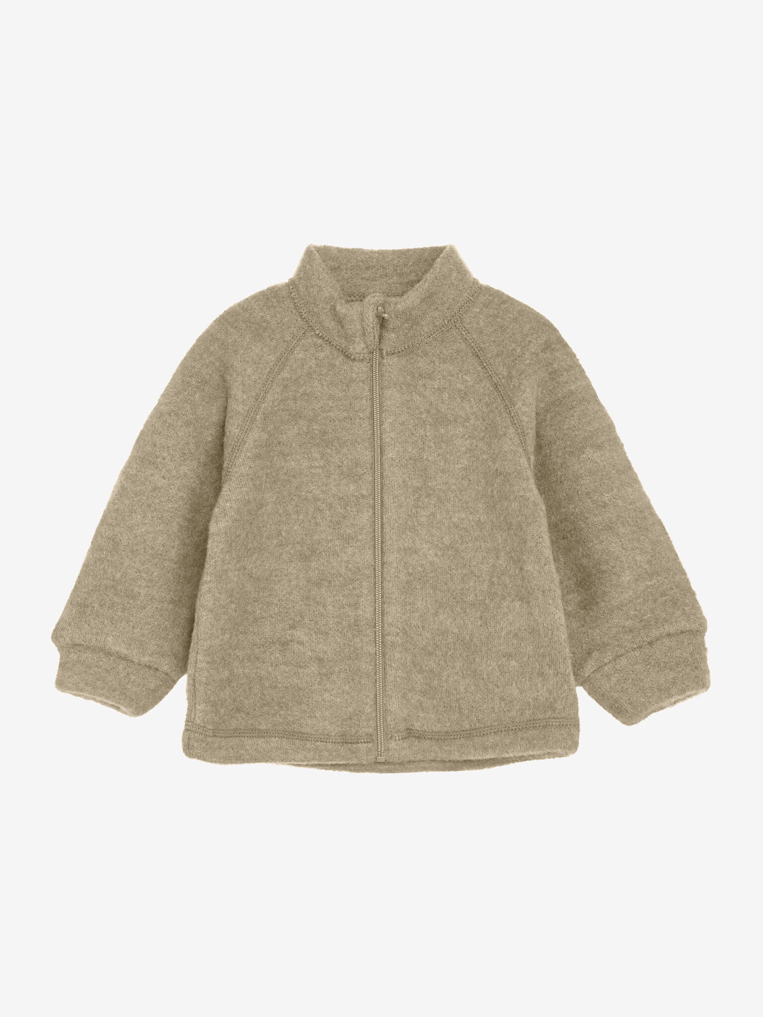 Dětská merino mikina na zip CeLaVi - hnědá Savannah Tan Velikost: 98/104