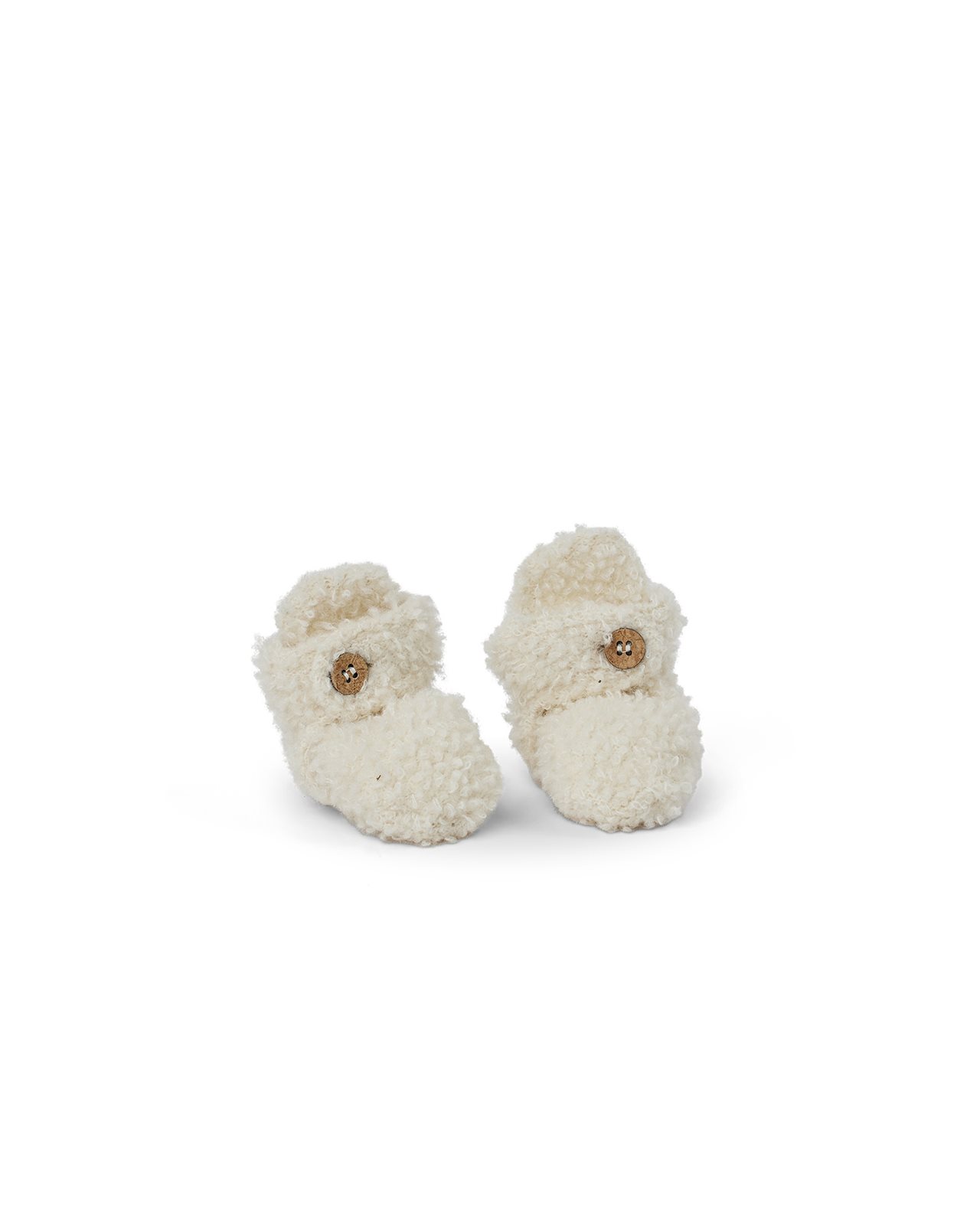 Merino capáčky pro děti bouclé Smallstuff - off white Velikost: 92/98