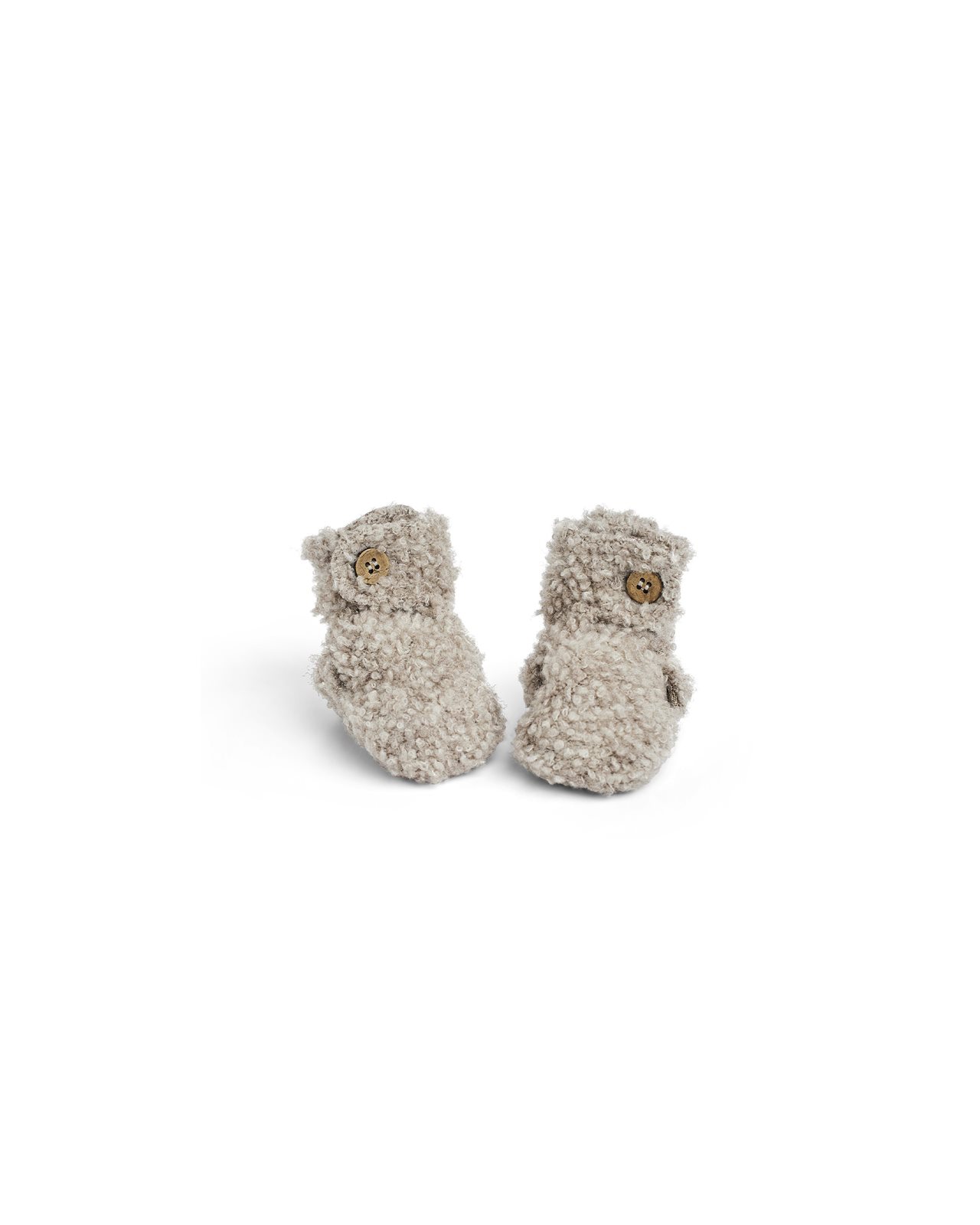 Merino capáčky pro děti bouclé Smallstuff - nature melange Velikost: 56/62