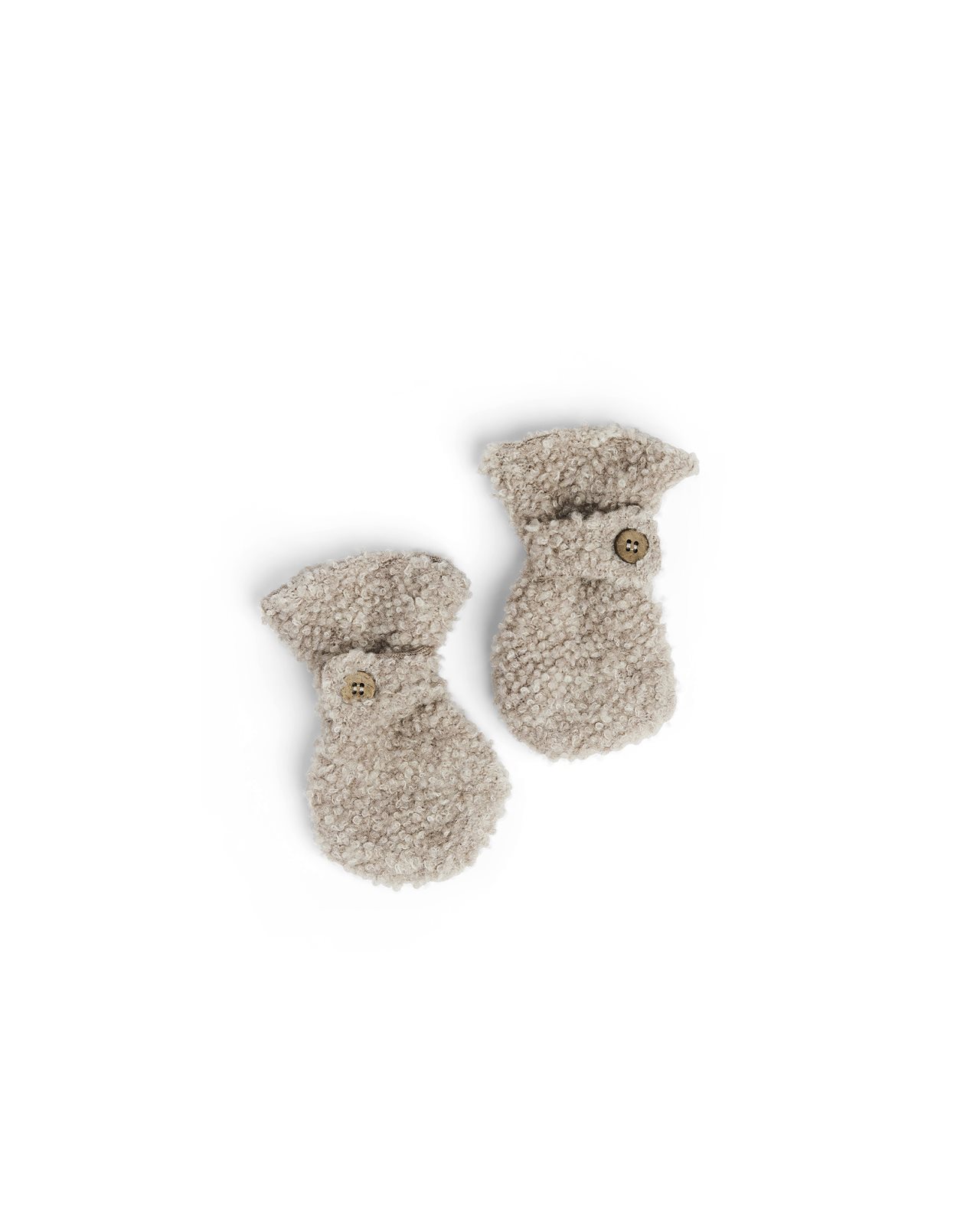 Merino rukavice pro děti bouclé Smallstuff - nature melange Velikost: 92/98