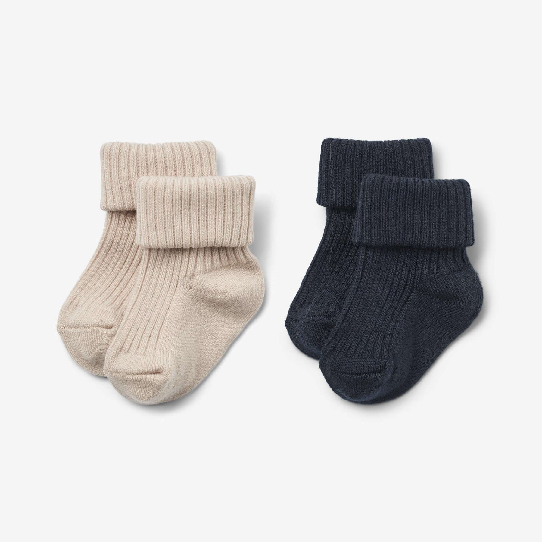 Dětské merino ponožky 2-pack Ziggy Wheat - navy Velikost: 15-18