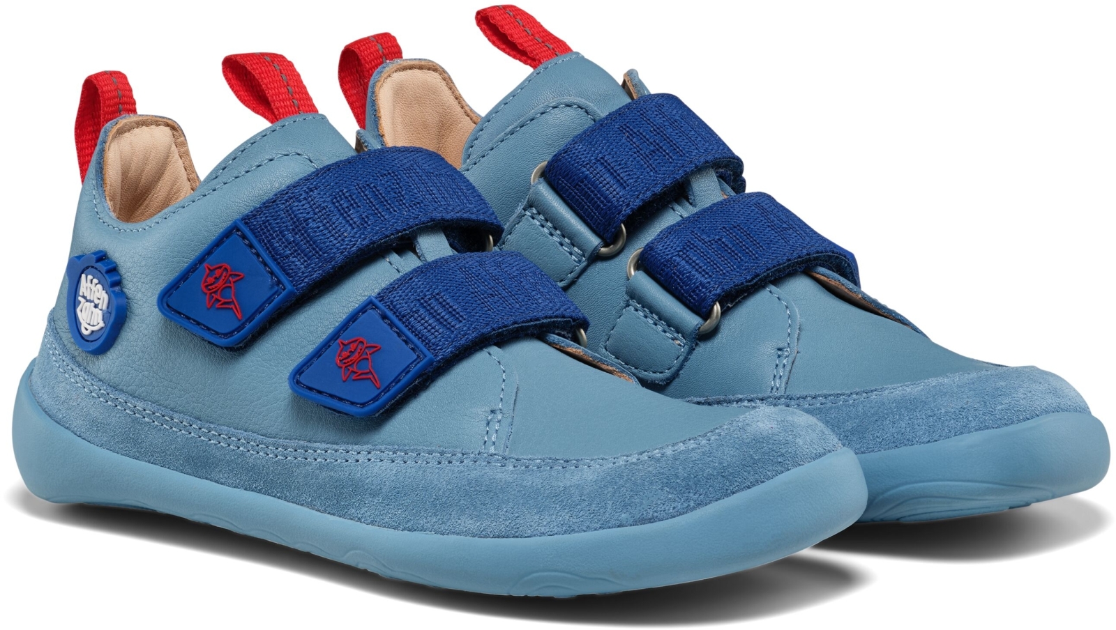 Dětské barefoot kožené boty Affenzahn - Sneaker Leather Buddy Shark Velikost: 21