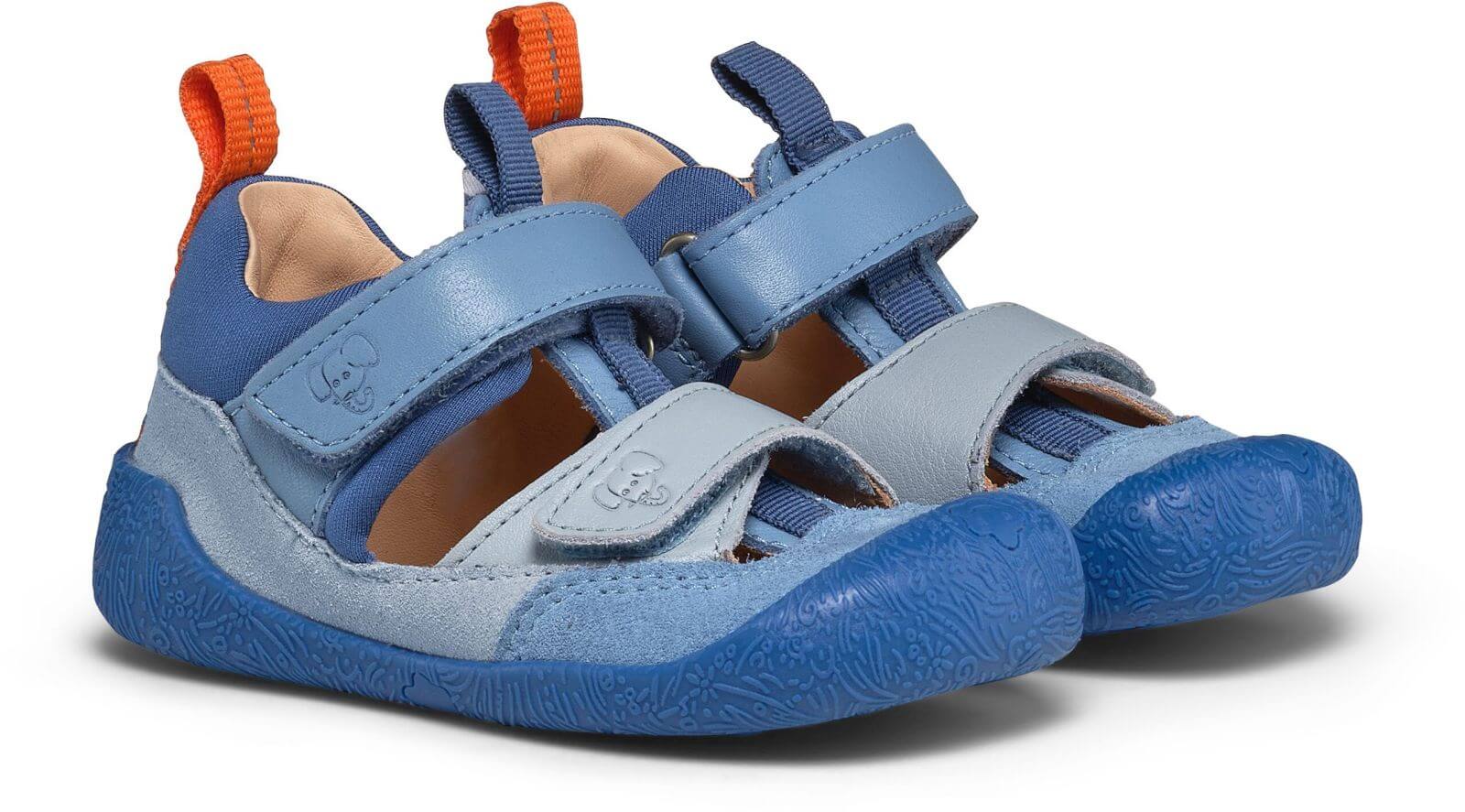 Dětské barefoot sandály Affenzahn - Prewalker Sandal Leather Freely Elephant Velikost: 20