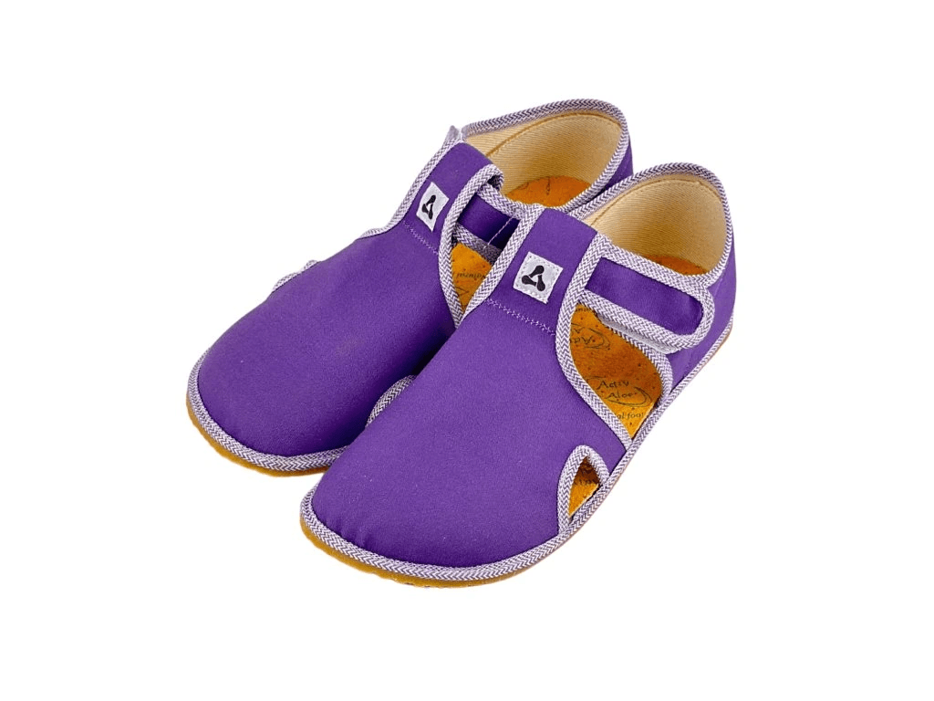 Antal Shoes Dětské barefoot papuče - Antal Rascal Basic fialové Velikost: 26