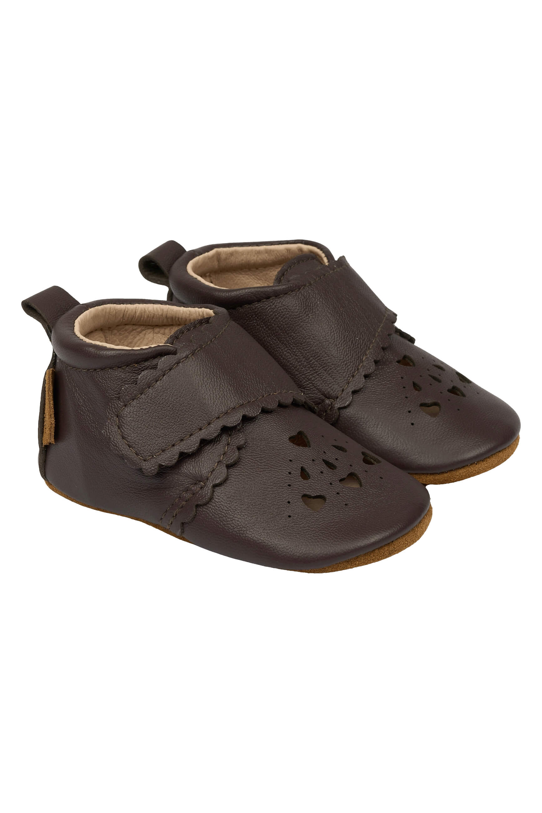 Dětské bačkůrky kožené capáčky Mikk-Line - 20014 Raisin Velikost: 18-24m