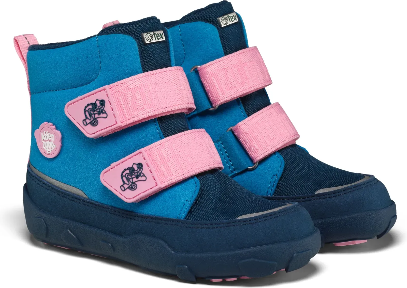 Dětské zimní barefoot boty Affenzahn Mid Boot Vegan Comfy - Chameleon Velikost: 32