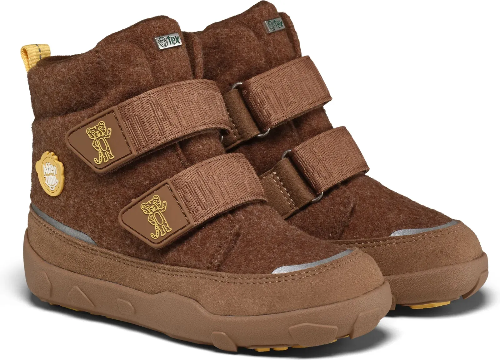 Dětské barefoot zimní boty Affenzahn Winter Boot Wool Comfy – Tiger Velikost: 29