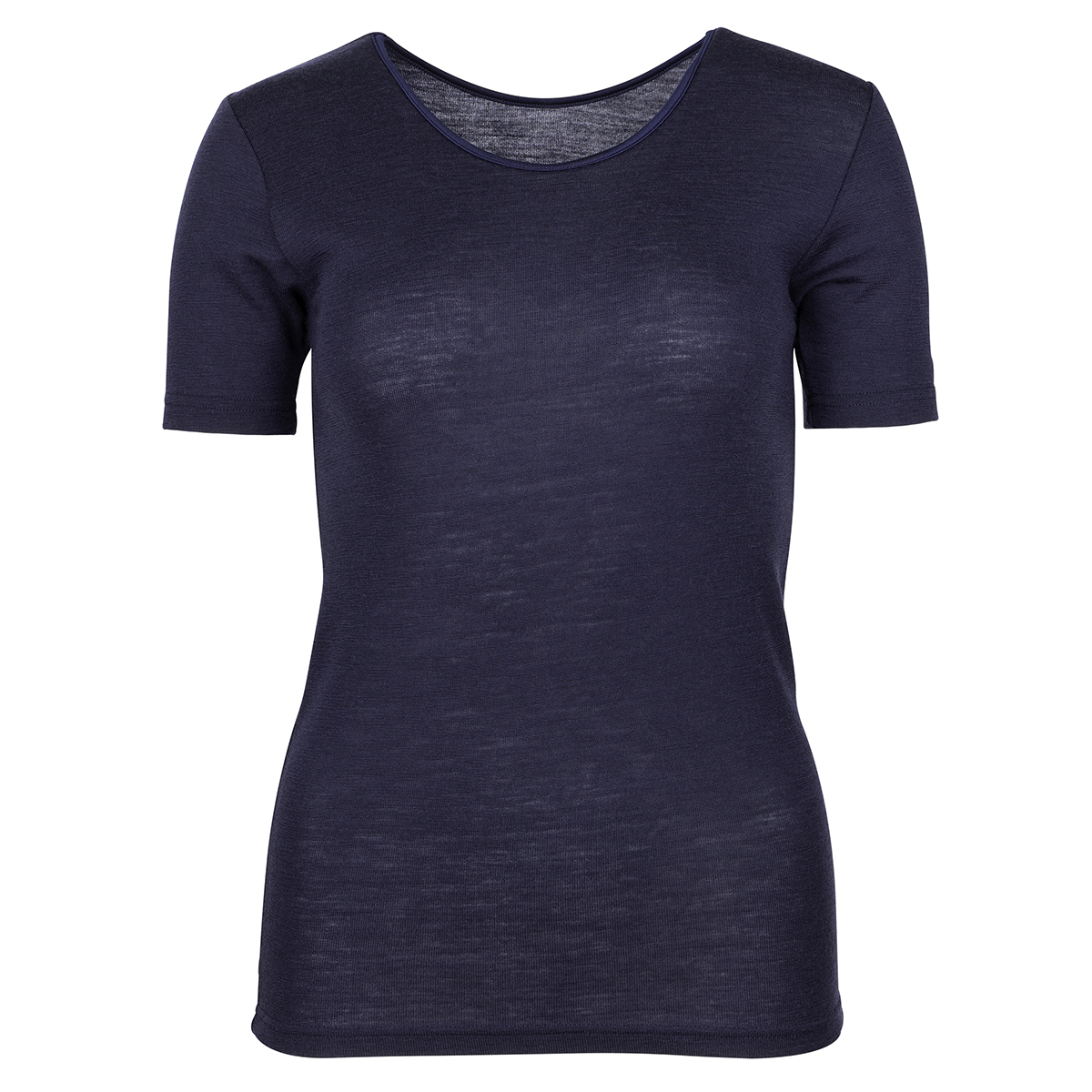 Merino triko dámské krátký rukáv tmavě modrá barva JULIE SAFA Velikost: XL