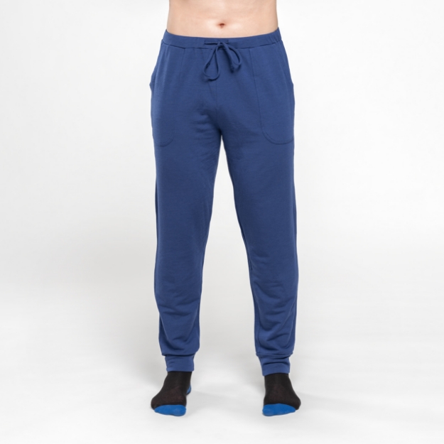 Merino tepláky pánské modrá barva PEGASUS SAFA Velikost: M