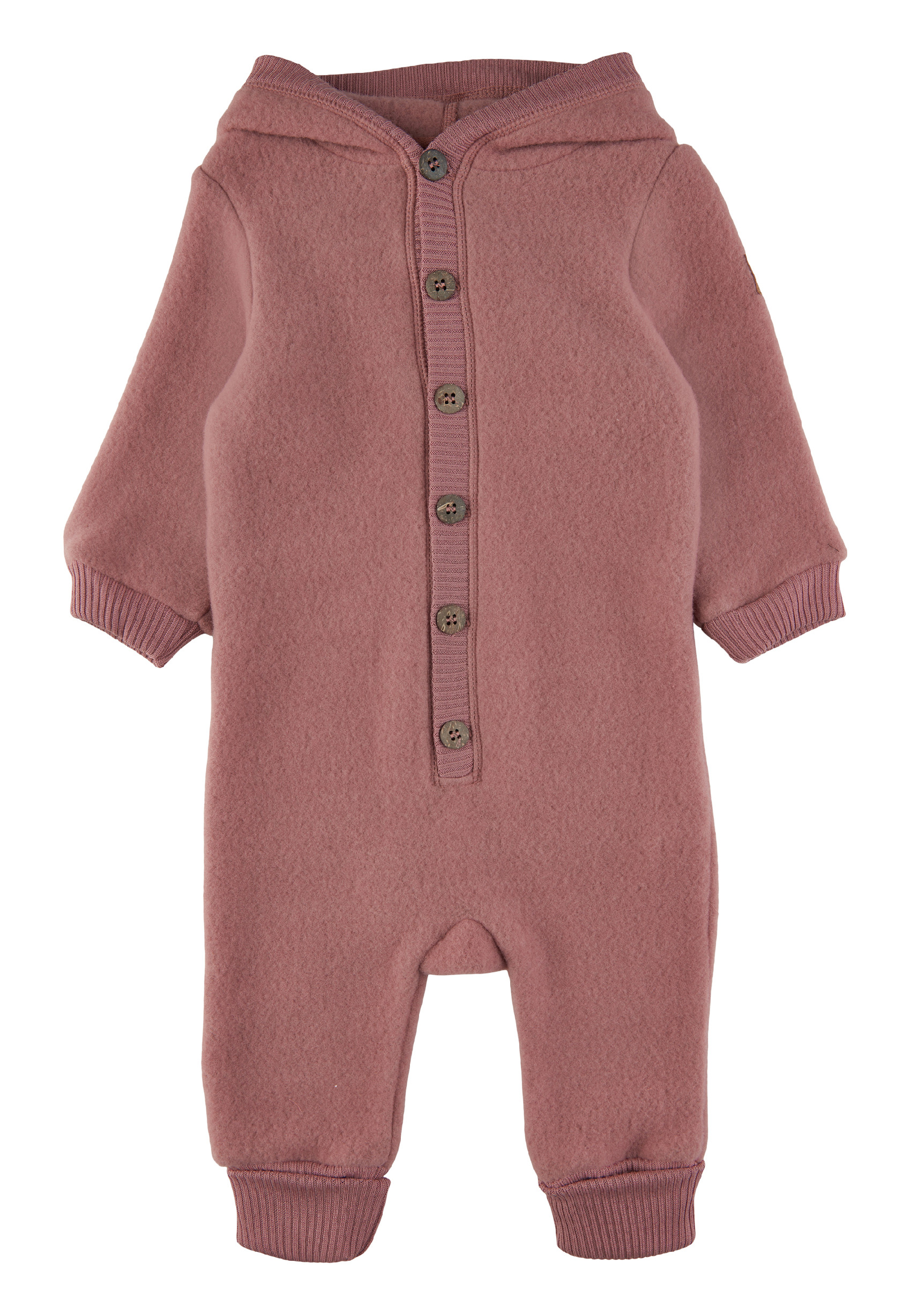 Merino overal na knoflíky tmavě šedý Melange Denver Mikk-Line Velikost: 62