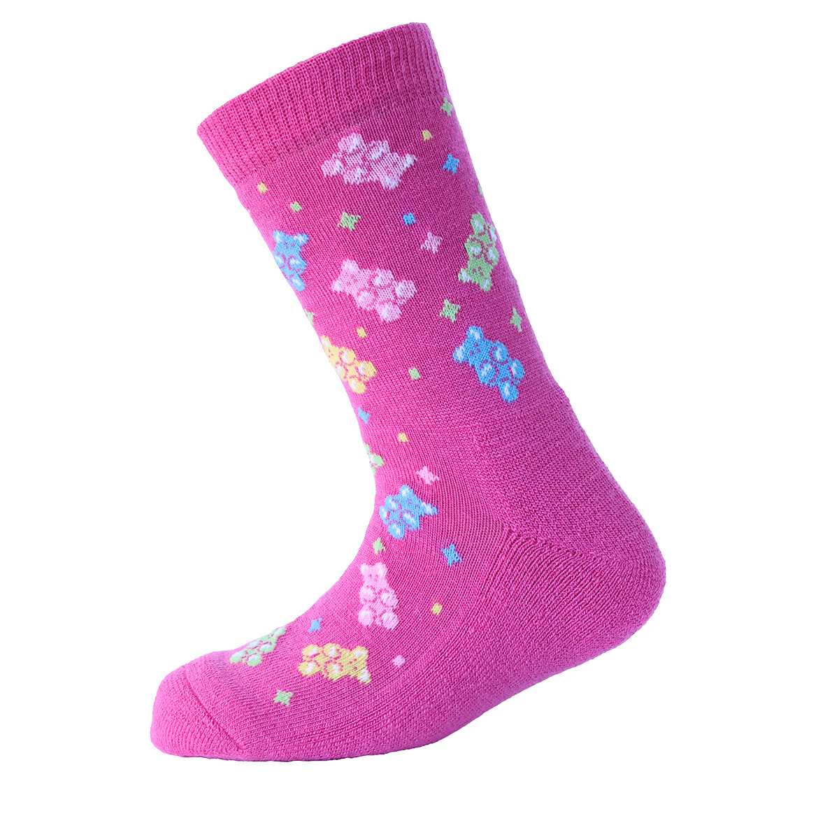 Dva páry merino ponožek NEVADA s vlněným froté šedá/růžová SAFA Velikost: 27-30