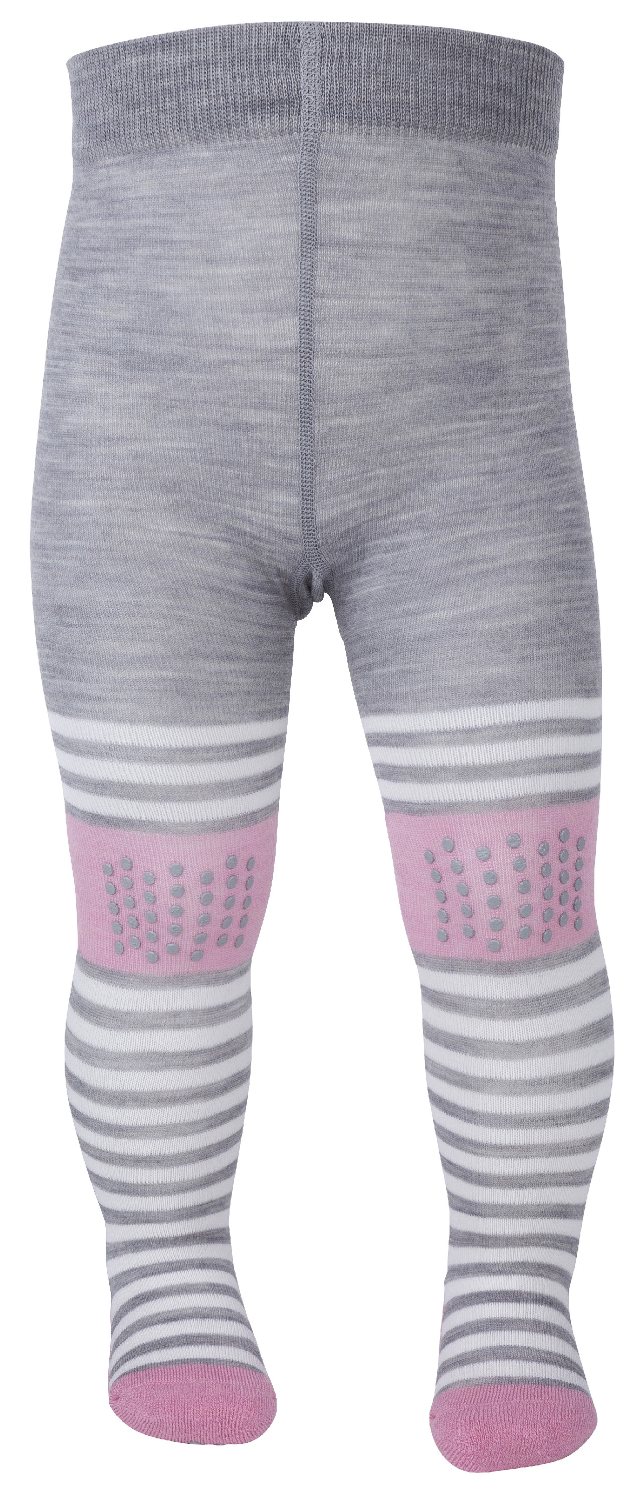 Protiskluzové merino punčocháče s proužkem růžové SAFA Velikost: 86/92