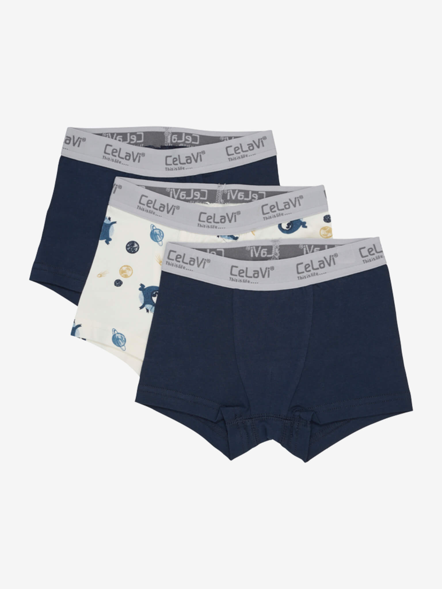 Dětské chlapecké boxerky z bavlny 3ks v balení Daiquiri Green CeLaVi Velikost: 86/92