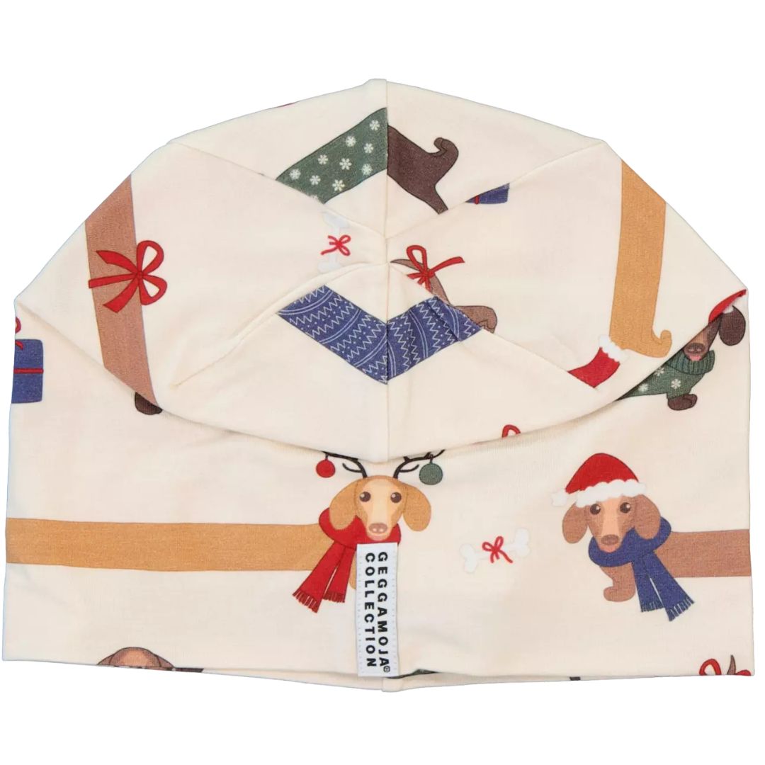 Bambusová dětská fleecová čepice Santa dogs Geggamoja Velikost: 50-52cm (2-4 roky) S