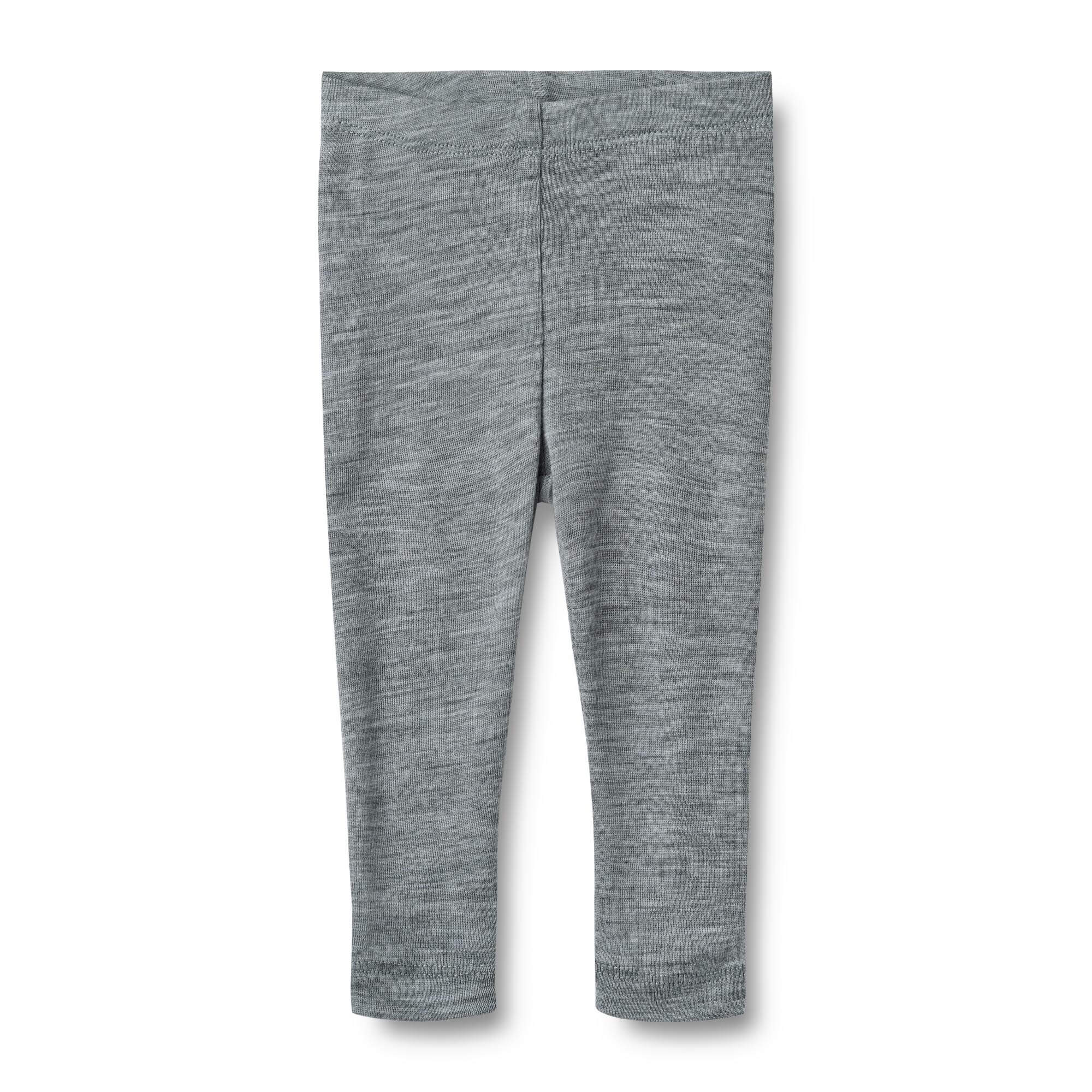Dětské merino legíny šedé melange grey Agi WHEAT Velikost: 56
