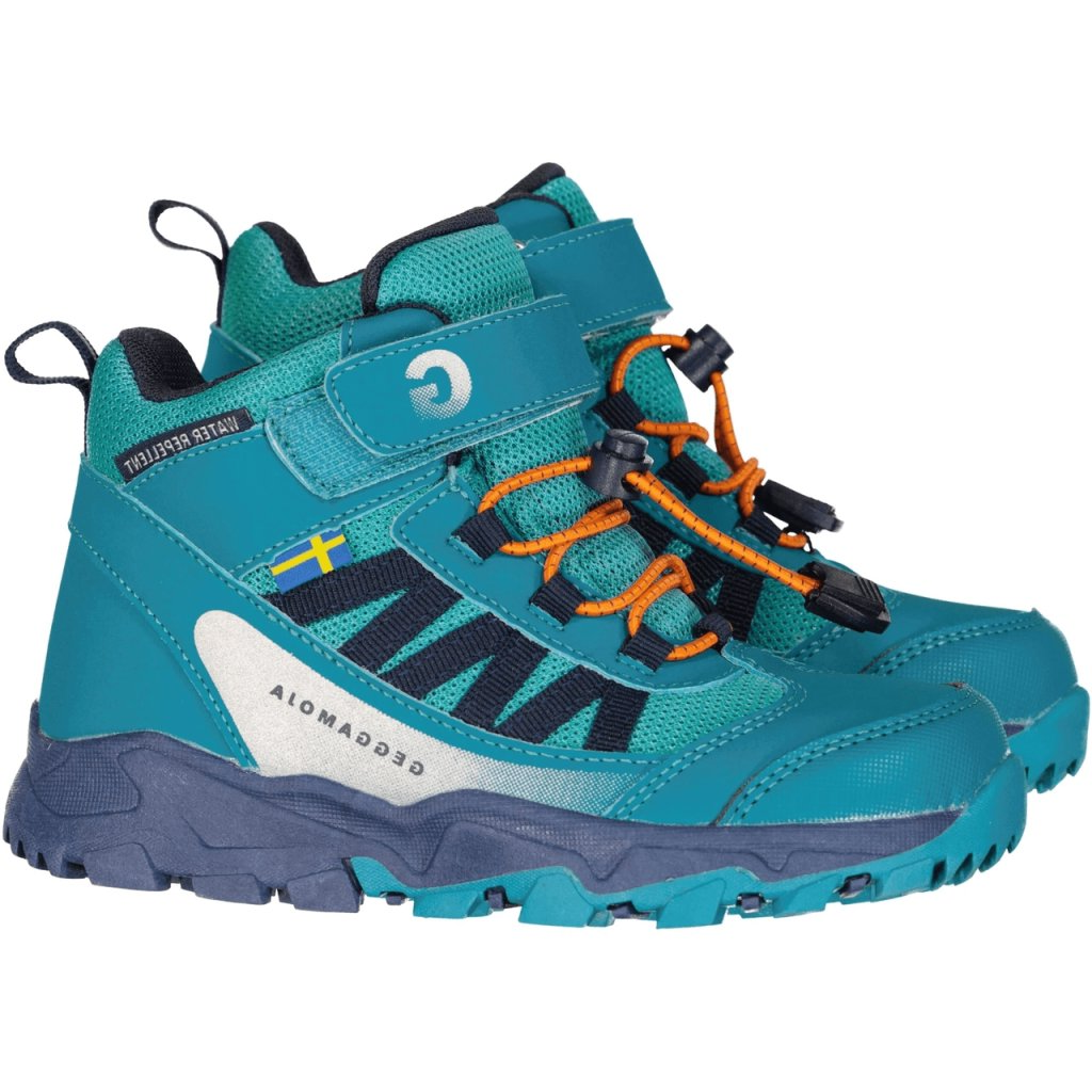 Dětské kotníčkové nepromokavé boty petrolejové Geggamoja Velikost: 32