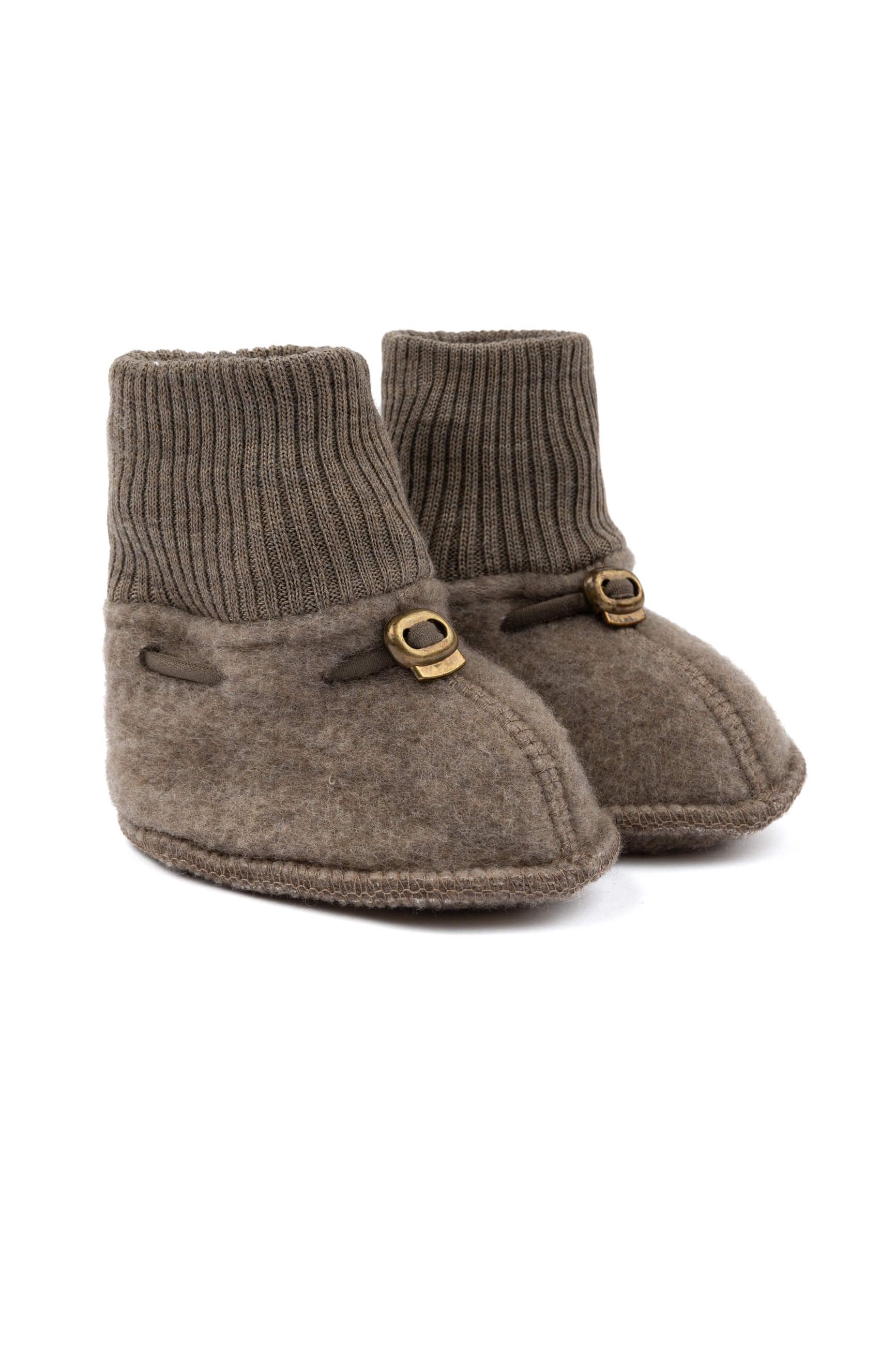 Dětské merino capáčky hnědé Melange Denver Mikk-Line Velikost: 74/80
