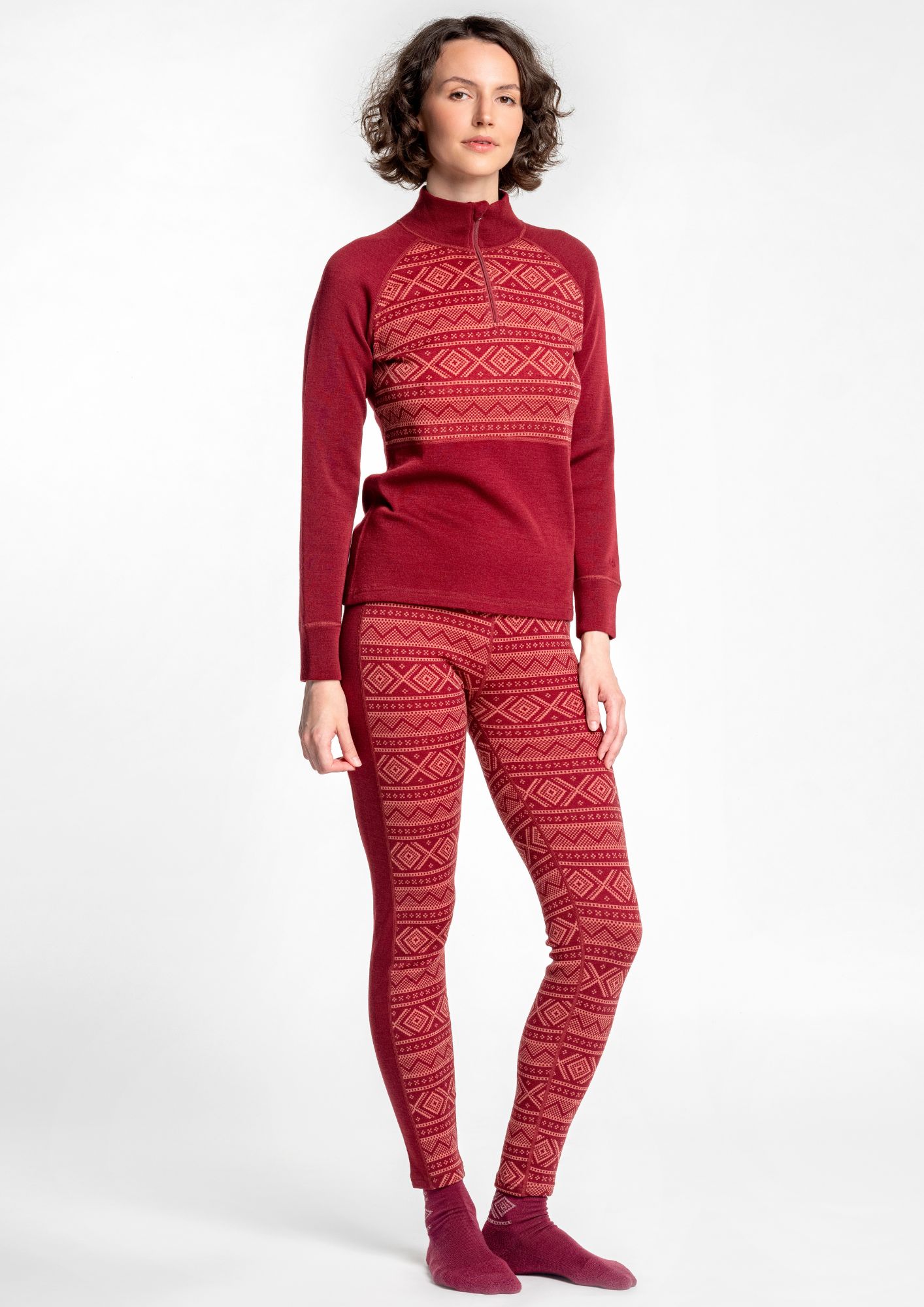 Merino legíny dámské béžové ASTRID SAFA Velikost: M