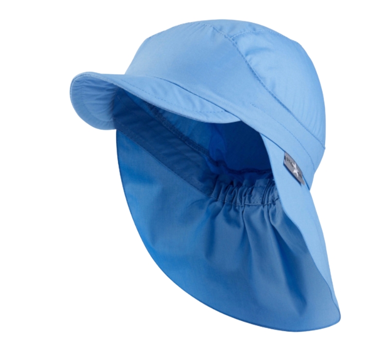 Dětský UV klobouk s plachetkou plátno UV 50+ barva šedo modrá STERNTALER Velikost: 53cm