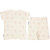 Bambusová letní dvoudílná souprava tričko a kraťasy Beige Clover Geggamoja