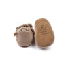 Dětské bačkůrky (capáčky) kožené Warm Taupe 2002ML Mikk-Line