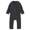 Merino overal na zip bez kapuce ohrnovací šedý Anthracite Melange Mikk-Line NOOS