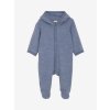 Merino overal celotělový s kapucí s oušky na knoflíky modrý Infinity Fixoni