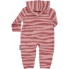 Měkký fleecový overal pro děti Zebra plum Geggamoja