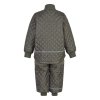 Dětský termo set bunda a kalhoty zelená barva Dusty Olive Mikk-Line