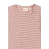 Merino body dětské dlouhý rukáv PP901 Dante PETIT PIAO - růžové Nostalgic Rose/Dark Off White